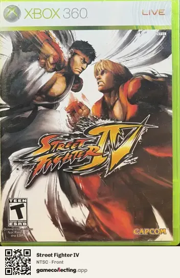Street Fighter IV Xbox 360, NTSC box front