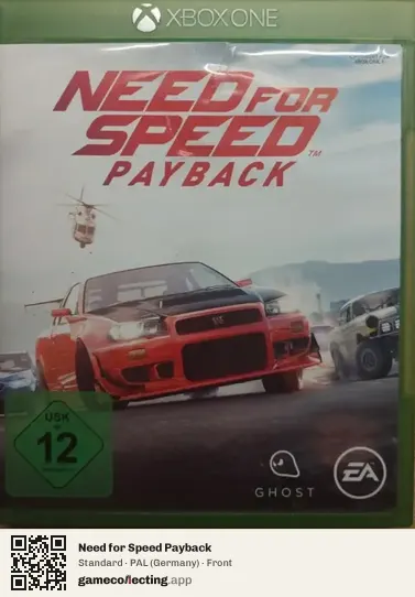 Need for Speed Payback Xbox One, Germany box front