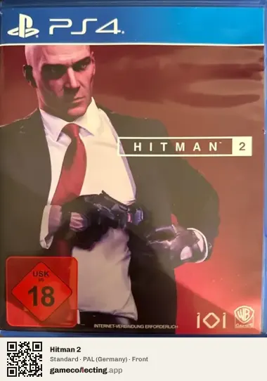 Hitman 2 PlayStation 4, Germany box front