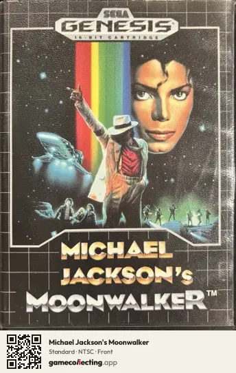 Michael Jackson's Moonwalker Sega Mega Drive / Genesis, NTSC box front