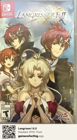 Langrisser I & II Nintendo Switch, NTSC box front