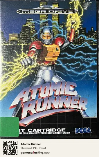 Atomic Runner Sega Mega Drive / Genesis, PAL box front