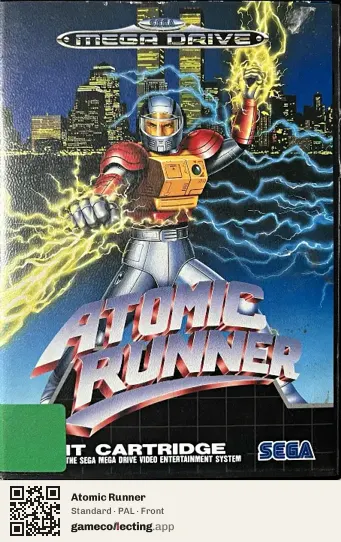 Atomic Runner Sega Mega Drive / Genesis, PAL box front
