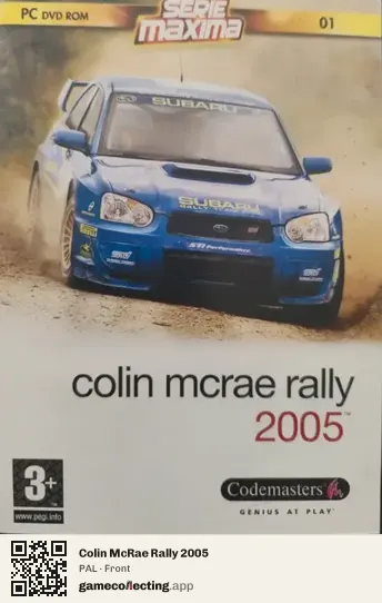 Colin McRae Rally 2005 Computer, PAL box front