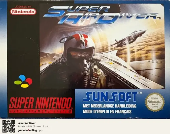 Super Air Diver Super Nintendo Entertainment System, France box front