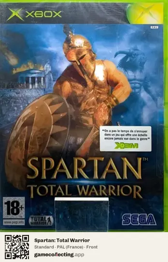 Spartan: Total Warrior Xbox, France box front