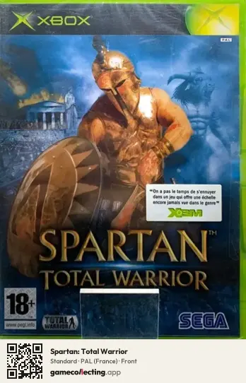Spartan: Total Warrior Xbox, France box front