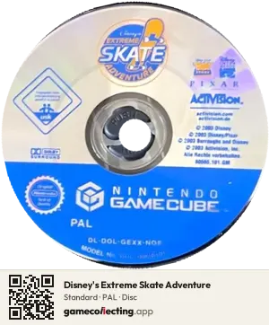 Disney's Extreme Skate Adventure Nintendo GameCube, PAL disc