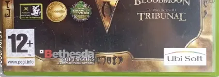 The Elder Scrolls III: Morrowind, the PEGI square on its front