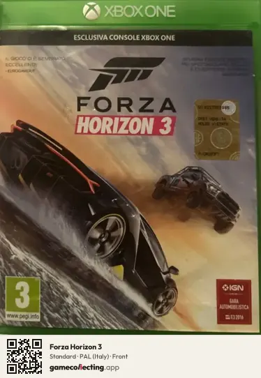 Forza Horizon 3 Xbox One, Italy box front