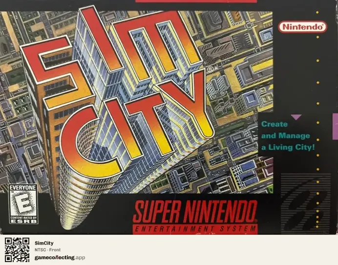 SimCity Super Nintendo Entertainment System, NTSC box front