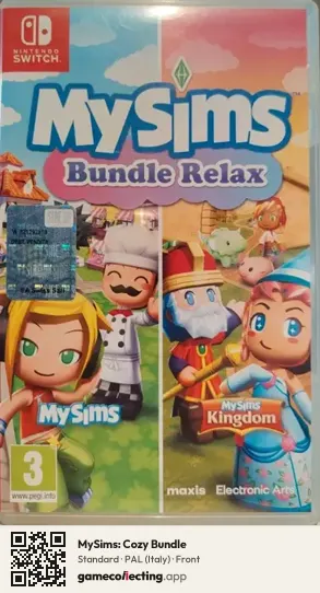 MySims: Cozy Bundle Nintendo Switch, Italy box front