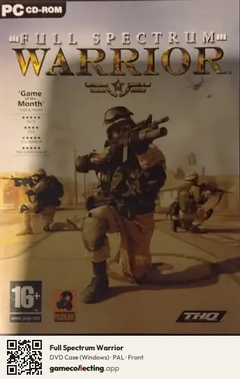 Full Spectrum Warrior Computer, PAL box front