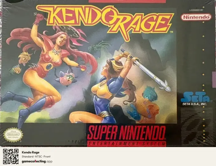 Kendo Rage Super Nintendo Entertainment System, NTSC box front