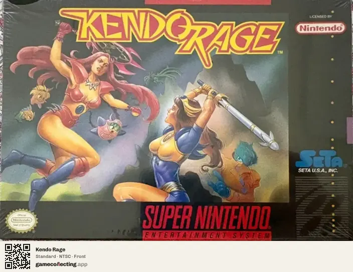Kendo Rage Super Nintendo Entertainment System, NTSC box front