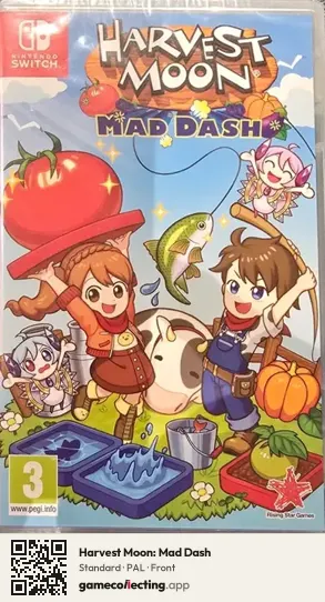 Harvest Moon: Mad Dash Nintendo Switch, PAL box front