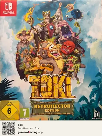 Toki Nintendo Switch, Germany box front