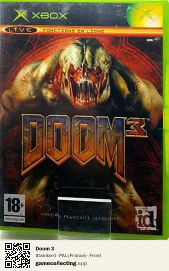 Doom 3 Xbox, France box front