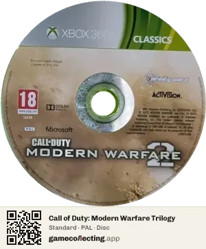 Call of Duty: Modern Warfare Trilogy Xbox 360, PAL disc