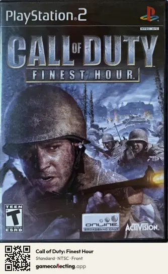 Call of Duty: Finest Hour PlayStation 2, NTSC box front