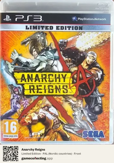 Anarchy Reigns PlayStation 3, Nordic countries box front