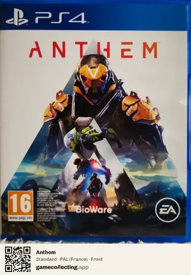 Anthem PlayStation 4, France box front