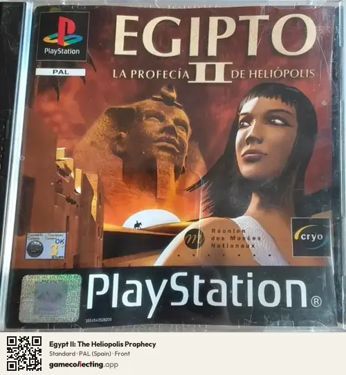 Egypt II: The Heliopolis Prophecy PlayStation, Spain box front