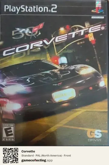 Corvette PlayStation 2, North America box front