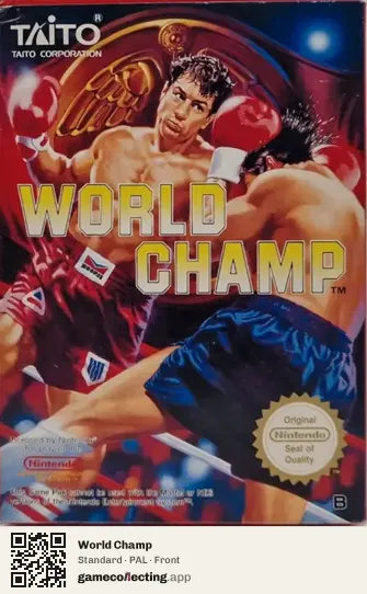 World Champ Nintendo Entertainment System, PAL box front