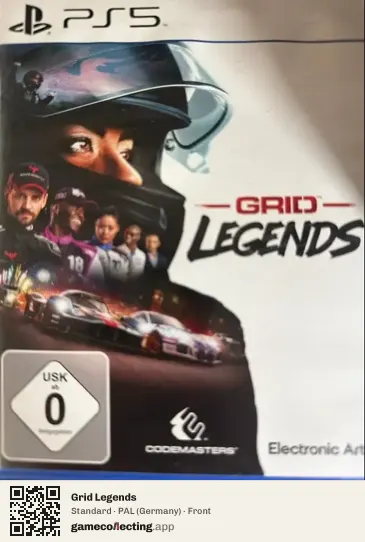 Grid Legends PlayStation 5, Germany box front