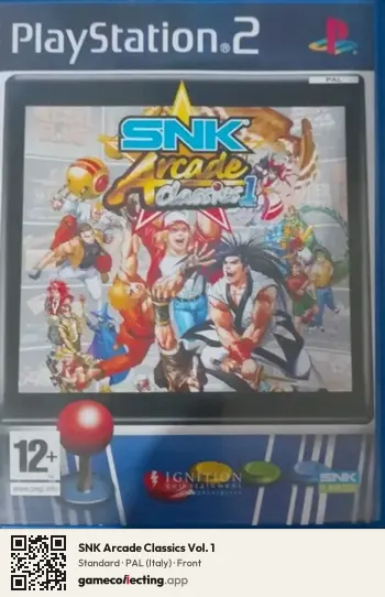 SNK Arcade Classics Vol. 1 PlayStation 2, Italy box front