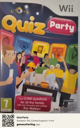 Quiz Party Nintendo Wii, United Kingdom box front