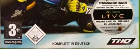 MotoGP 3, the PEGI square on its front