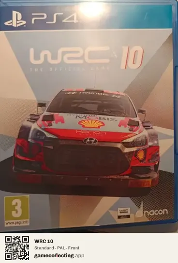 WRC 10 PlayStation 4, PAL box front