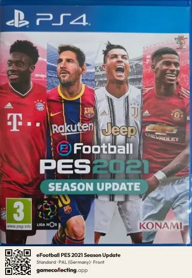 eFootball PES 2021 Season Update PlayStation 4, Germany box front