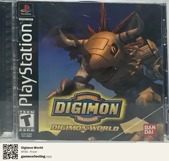 Digimon World PlayStation, NTSC box front