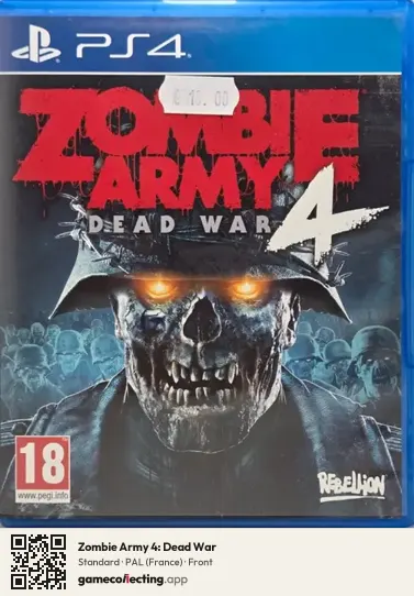 Zombie Army 4: Dead War PlayStation 4, France box front
