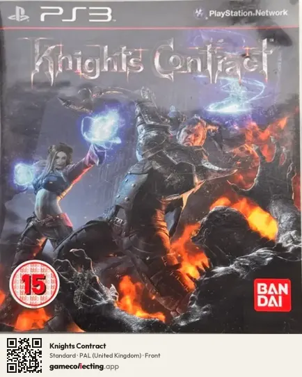 Knights Contract PlayStation 3, United Kingdom box front