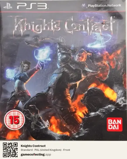 Knights Contract PlayStation 3, United Kingdom box front