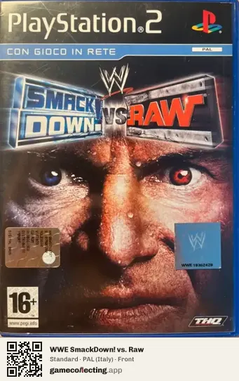 WWE SmackDown! vs. Raw PlayStation 2, Italy box front