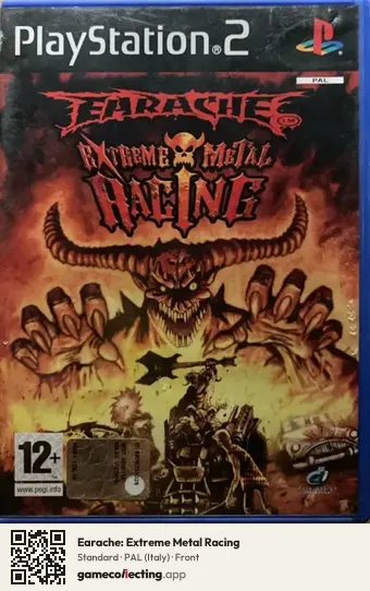 Earache: Extreme Metal Racing PlayStation 2, Italy box front