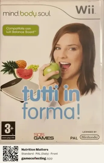 Nutrition Matters Nintendo Wii, Italy box front
