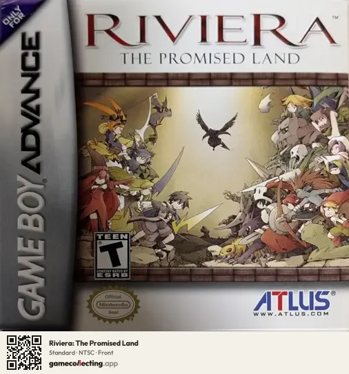 Riviera: The Promised Land Game Boy Advance, NTSC box front