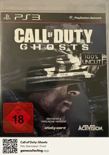 Call of Duty: Ghosts PlayStation 3, Germany box front