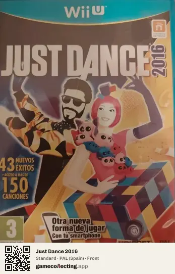 Just Dance 2016 Nintendo Wii U, Spain box front