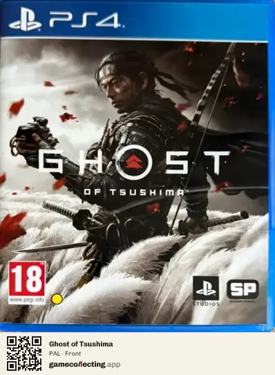 Ghost of Tsushima PlayStation 4, PAL box front