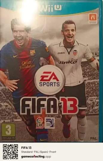 FIFA 13 Nintendo Wii U, Spain box front