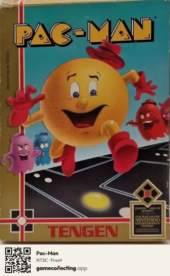 Pac-Man Nintendo Entertainment System, NTSC box front