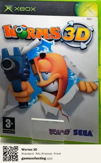 Worms 3D Xbox, France box front