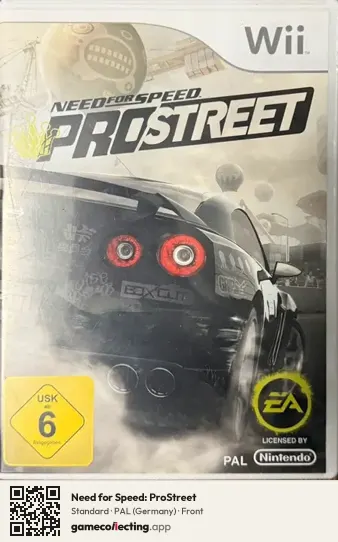 Need for Speed: ProStreet Nintendo Wii, Germany box front